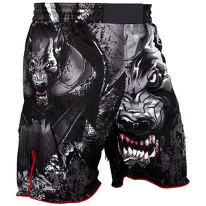 Pantalones cortos de lucha MMA sublimados al por mayor No Gi BJJ tela elástica diseñada con Kimono Jiu Jitsu - Product Image 3