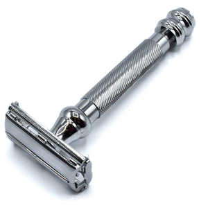 Maquinillas de Afeitar de Seguridad de Acero Inoxidable Color Cromo para Hombres, para Afeitados Diarios en Casa o como Regalo para Uso en Salones de Belleza para Cabello o Barba - Product Image 4