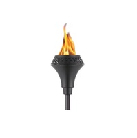 Lot de 2 Torches Tiki en Métal pour Jardin, Patio, Cour, Balcon, Pelouse, Éclairage Décoratif Intérieur et Extérieur