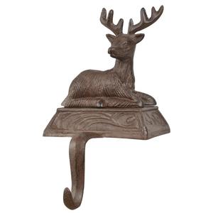 Soporte de calcetín de Navidad de hierro rústico para chimenea Mantel estante colgante decorativo festivo para decoración del hogar de vacaciones - Product Image 5
