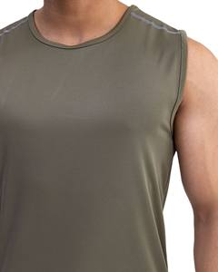 เสื้อกล้ามประสิทธิภาพสูงเหมาะสำหรับการฝึกออกกำลังกายในยิมและออกกำลังกายกลางแจ้งแขนกุดคอกลมปรับแต่งสีได้ - Product Image 3