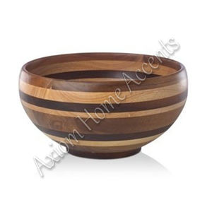 Axiom Home Accents Cuenco de decoración de madera Premium Acento de mesa único para una experiencia gastronómica fina para niños Comedor Comercial Comprador - Product Image 2