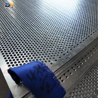 Tôle perforée galvanisée sur mesure, panneau en maille perforée à trous ronds, plaque d'acier, épaisseur 0,5-5 mm