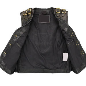 Dernière conception de gilet en cuir pour hommes en gros à bas prix gilet en cuir confortable et respirant fabriqué au Pakistan - Product Image 6