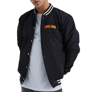 Vente en gros Blouson d'hiver en cuir pour homme Streetwear Vestes pour homme Blouson de baseball de grande taille Bomber Varsity OEM Blouson de baseball de qualité supérieure pour homme - Product Image 1