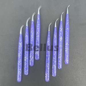 Nouveau prix de gros de haute qualité Logo personnalisé pince à épiler d'extension de cils pour Salon marque privée 2025 tendance - Product Image 1