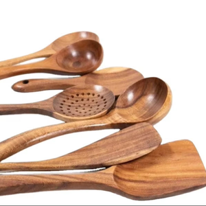 Juego de Cubiertos de Madera Clásicos para Cocina, Vajilla para Fiestas, Cubiertos, Cuchara, Palillos, Ecológicos, Personalizados SANIYA - Product Image 1