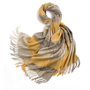 Egant style with Large Size Luxury Super Soft Winter Style Plaid Cashmere Wool <b>Shawl</b> - Product Image 5