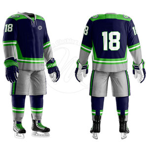 Uniforme de equipo de hockey sobre hielo de moda, ajuste cómodo, jersey transpirable, pantalones duraderos, equipo ajustable para partidos de práctica - Product Image 4