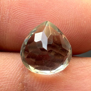 ลูกแพร์เหลี่ยมเพชรพลอยสีเขียวอเมทิสต์อินเดียตัดหลวมอัญมณีขัดสำหรับทำเครื่องประดับธรรมชาติ - Product Image 5