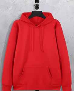 Sweat à capuche pour homme de qualité supérieure, ultra confortable et douillet, 100% coton, uni, teint et brodé avec impression numérique pour l'hiver - Product Image 2