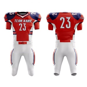 ชุดเครื่องแบบฟุตบอลอเมริกันไซส์ใหญ่พิเศษชุดแขนสั้นคอวีออกแบบให้เป็นโลโก้คลับหมายเลขชื่อเสื้อโพลีเอสเตอร์แห้งเร็วระบายอากาศได้ดีสำหรับฤดูร้อน - Product Image 5