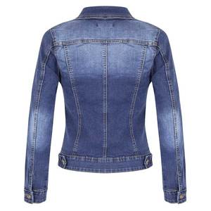 <b>Light</b> Weight Breathable Knitted Cotton <b>Women</b> Jeans <b>Jacket</b> Comfortable Street Wear - Product Image 6
