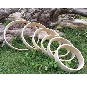 ห่วงกลองไม้ Willow Wood สำหรับกลองโบดราน ขนาด 8 นิ้ว โครงกลองไม้ ห่วงกลองไม้ เครื่องดนตรีระดับมืออาชีพ - Product Image 3