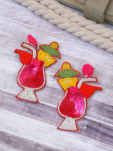 ต่างหูเม็ดลูกปัดสำหรับผู้หญิงโดยแฟชั่นเรืองแสง - Product Image 2