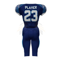 Vente en gros d'uniformes de football américain 100% polyester respirant, léger, à séchage rapide, personnalisés pour l'équipe, grandes tailles, haute qualité