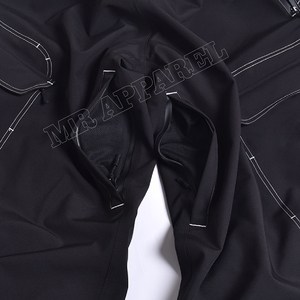 Pantalones de Esquí Unisex Impermeables y Cortavientos con Cierre de Cordón, 100% Poliéster, Estilo Cargo Negro, Tallas Grandes, Transpirables, para la Nieve - Product Image 4