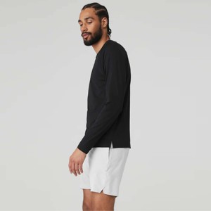 T-shirt à manches longues pour homme Compression haute performance pour les activités sportives et de plein air 100% coton tricoté Écologique Séchage rapide - Product Image 3