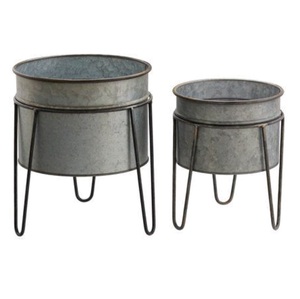 Jardinière en métal créative simple avec des pots de plantes de la meilleure qualité pour l'intérieur et l'extérieur à bas prix - Product Image 3