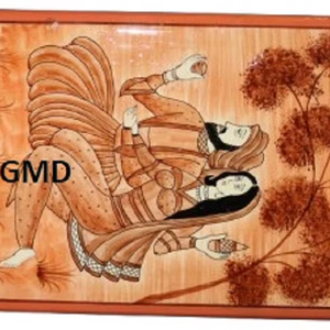 Joyero Mache de papel hecho a mano para decoración del hogar Solución de almacenamiento elegante para dormitorio o sala de estar - Product Image 1