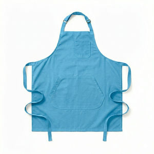 Tablier de cuisine unisexe sans manches, personnalisé avec logo, de haute qualité, tendance, professionnel, avec poche, réglable, résistant à l'eau, en coton - Product Image 5