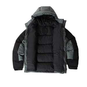 Custom Wholesale OEM ODM Unisex High Quality Shiny Camouflage Stand Waterproof Puffer <b>Jacket</b> Casual Winter Outerwear Coating - Product Image 4