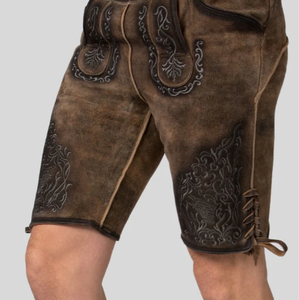 Custom Lederhosen for <b>Men</b> Goat Suede <b>Leather</b> Lederhosen for <b>Men</b> Custom Color - Product Image 4