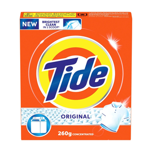 For Tide 260g Polvo de lavado de aroma fresco de larga duración Eficaz en las manchas Seguro para colores y blancos Desechable para uso en el baño - Product Image 2