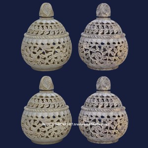 Grossiste indien du meilleur fournisseur de produits en stéatite Handi sculpté à la main avec forme ronde utilisé pour les cadeaux d'affaires Article à usage - Product Image 6