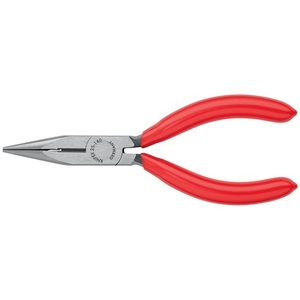 KNIPEX 140 mm Long Flat/Nround Straight Polished Flat-Nose Pliers <b>Plastic</b> Coated <b>Beading</b> Supplies - Product Image 3