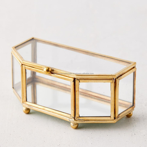 Fancy iron brass jewelry box for jewelry