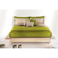 Fabriqué en Italie, ensemble de housse de couette en coton 100% uni, 140x200cm, ensemble complet, taies d'oreiller (50x80cm), 400TC, durable, toutes saisons, marque privée