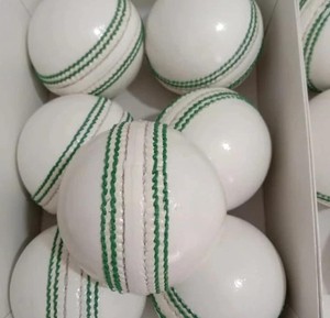 New Hot Sale Premium Quality Professional <b>White</b> Color Leather <b>Cricket</b> Balls Custom Color Logo New Arrival Hard <b>Cricket</b> Balls - Product Image 1