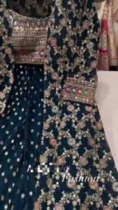 Hermoso conjunto de traje Koti cosido completo de última tendencia con hermoso bordado, Dori y trabajo de lentejuelas pesadas - Product Image 3