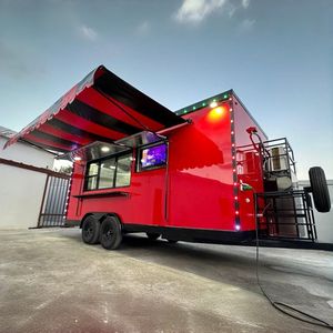 Nuevo Remolque de Transporte de Alimentos, Camión de Comida, Remolque de Catering Móvil, Totalmente Equipado, Remolque Móvil para Cerveza y Hielo al Aire Libre - Product Image 2