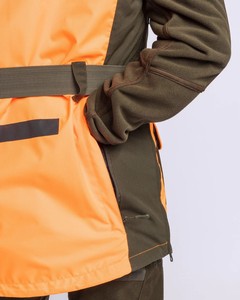 Venta al por mayor chaleco para adiestrar perros naranja y verde repelente al agua duradero entrenador de perros Chaleco de entrenamiento de alta visibilidad en la oscuridad con cinturón - Product Image 3