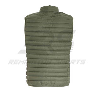 Venta caliente hombres chaqueta de invierno chaleco al por mayor sin mangas abajo chaquetas logotipo personalizado chaqueta acolchada chaleco - Product Image 2