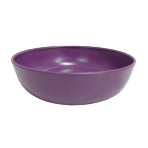 Grande conception de cuisine et de table en fer de forme ronde bol de service de couleur violette et bols décoratifs faits à la main en vrac - Product Image 1