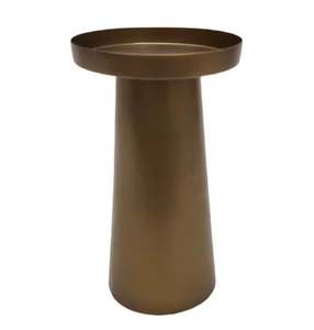 Vente en gros de bougeoir décoratif pour table à manger pilier en fer noir mat bougeoir avec revêtement en poudre pour décoration de mariage - Product Image 2