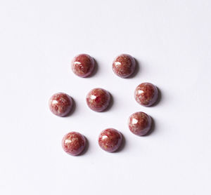 คริสตัลโรโดไนต์เกรด AAA เกรด10มม. พลอยทรงกลมแบนแบบหลวมสำหรับการทำเครื่องประดับแบบ DIY และการใช้งาน - Product Image 2