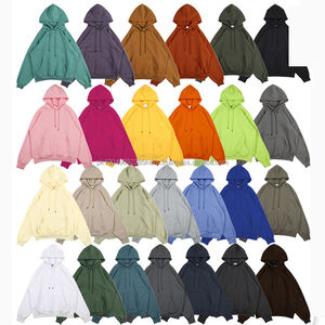 Sudaderas con Capucha para Hombre de Alta Calidad, 360 g/m², Color Pastel Liso, Cuello Redondo, Sudaderas Gruesas de Algodón, Sudaderas con Capucha y Cuello Redondo - Product Image 1