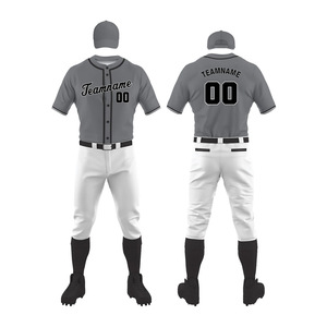 100% Polyester 2025 Best Selling Wholesale <b>Baseball</b> Uniform Custom Made Sports Wear <b>Baseball</b> Uniform For Mens - Product Image 1