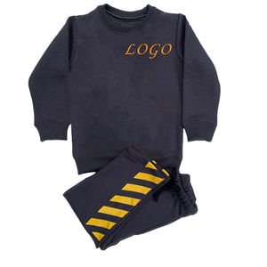 Survêtement jeunesse taille conception et Logo personnalisés 90% Polyester 10% Spandex 2 pièces ensemble respirant printemps léger enfants Fitness - Product Image 3