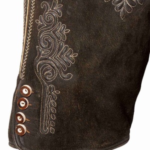 Pantalones cortos tradicionales unisex con diseño de bordado personalizado, pantalones cortos bávaros, Lederhosen para hombre - Product Image 5