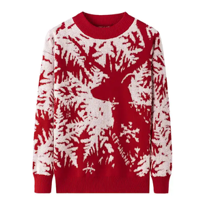 Customized Men's Winter Christmas <b>Pullover</b> Thickened Oversized Round Neck Knitwear Crew Collar Jacket Plus Size Knitted <b>Jumper</b> - Product Image 1