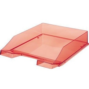 HAN CLASSIC DIN A4/DIN C4 Bandeja para Documentos de Poliestireno Roja Transparente - Product Image 1