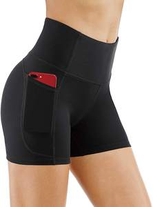 Women High Waist Compression <b>Shorts</b> Fitness Yoga <b>Shorts</b> Ladies Gym Workout Running Sport <b>Shorts</b> with Pocket - Product Image 6