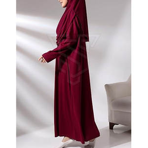 Abaya de mujer de moda al por mayor de tela transpirable de Pakistán Abaya de tamaño y color personalizados - Product Image 5