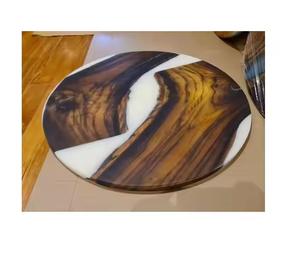 Serveur paresseux en marbre blanc de qualité supérieure Conception en résine écologique pour restaurants cafés Couleur blanche conçue Susan - Product Image 3