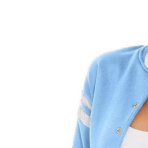 Chaqueta Universitaria de Lona Estampada y Tejida para Mujer con Logotipo Personalizado, Disponible en Todos los Colores y Tallas, Transpirable y Ecológica - Product Image 5